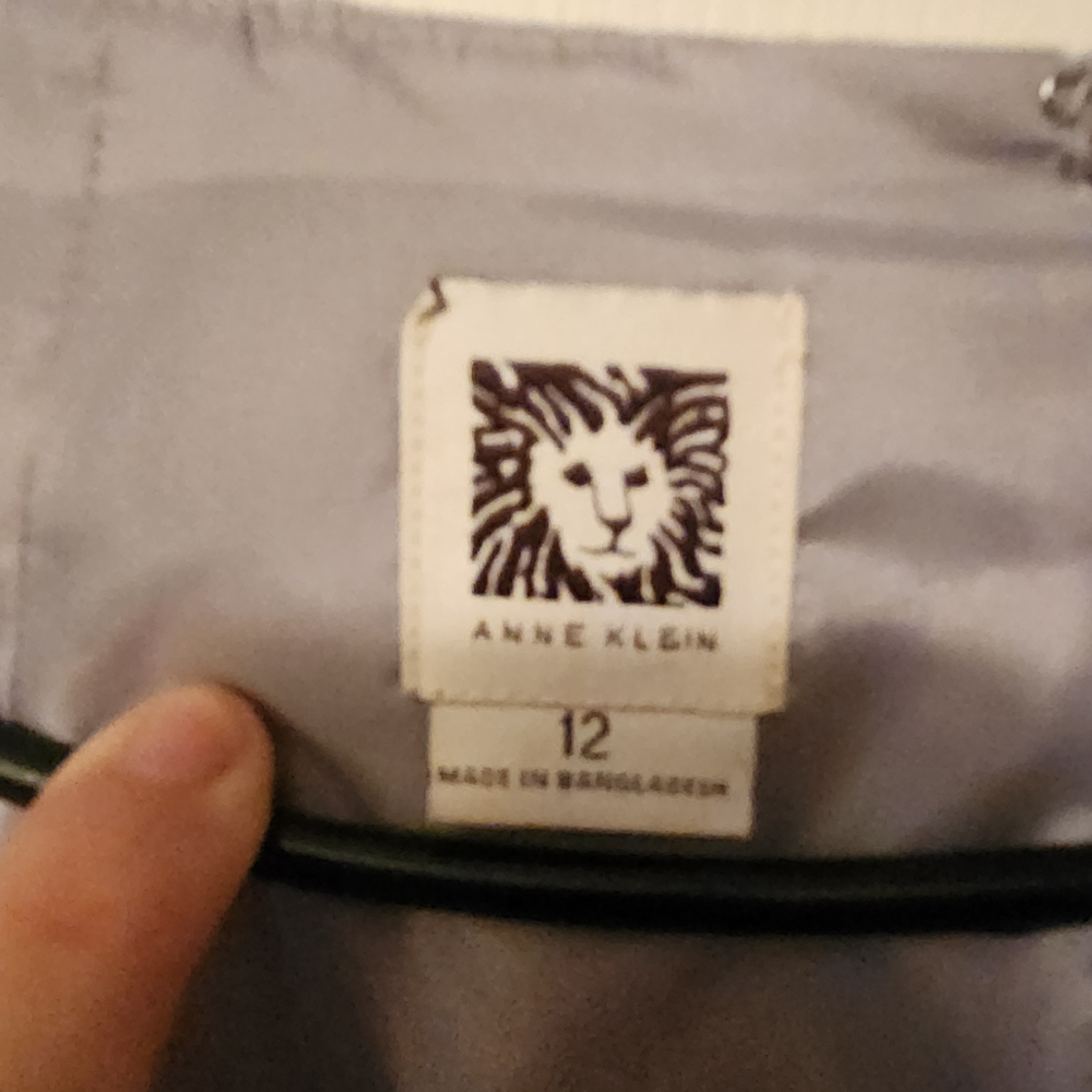 Anne Klein Elegant Gray Midi Dress Size Womens 12 - Picture 2 of 4